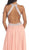 Ruched Halter A-Line Evening Gown