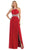 May Queen - Ruched Halter A-Line Evening Gown