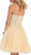 Strapless Laced Sweetheart A-Line Cocktail Dress
