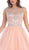 Beaded Illusion Tulle Cocktail Dress