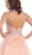 Beaded Illusion Tulle Cocktail Dress