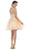 Beaded Illusion Tulle Cocktail Dress