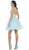 Beaded Illusion Tulle Cocktail Dress