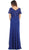 May Queen - Lace Scalloped V-neck Sheath Evening Dress
