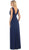 May Queen - Sleeveless Ruched Panel A-Line Long Bridesmaid Dress