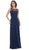 Laced-Up Illusion Neck A-Line Prom Dress
