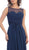 Laced-Up Illusion Neck A-Line Prom Dress
