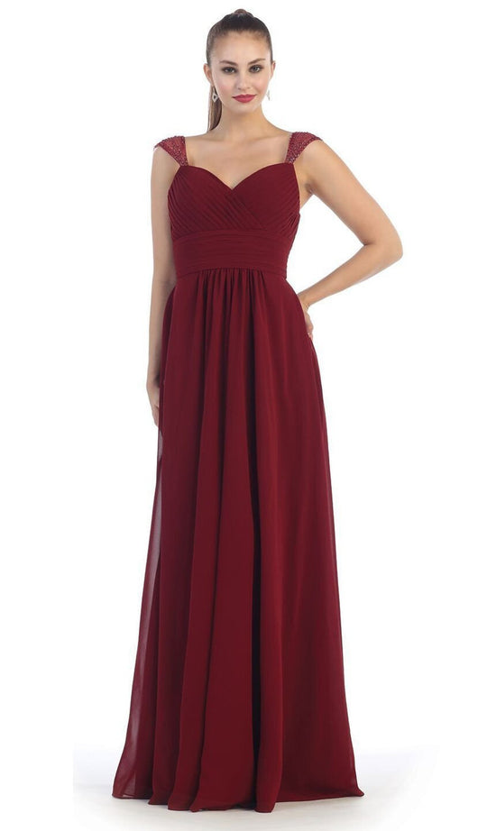 Pleated Sweetheart A-line Evening Dress