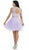 Illusion Jewel Appliqued A-Line Cocktail Dress