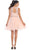 Illusion Jewel Appliqued A-Line Cocktail Dress