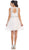 Illusion Jewel Appliqued A-Line Cocktail Dress