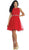 Illusion Jewel Appliqued A-Line Cocktail Dress