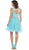 Illusion Jewel Appliqued A-Line Cocktail Dress