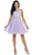 Illusion Jewel Appliqued A-Line Cocktail Dress