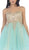 Strapless Appliqued Cocktail Dress