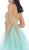 Strapless Appliqued Cocktail Dress