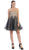 Strapless Appliqued Cocktail Dress