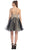 Strapless Appliqued Cocktail Dress