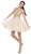 Strapless Appliqued Cocktail Dress