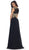 May Queen - Gilded Lace Illusion Bateau A-line Evening Dress