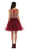 Rhinestone Embellished Metallic Cocktail Dress