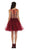 May Queen - Rhinestone Embellished Metallic Cocktail Dress
