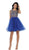 Rhinestone Embellished Metallic Cocktail Dress