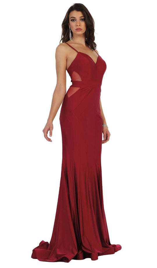 May Queen - Sleeveless Sweetheart Sheath Evening Dress