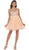 May Queen - Multi-Colored Sheer Bateau A-line Cocktail Dress