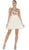 May Queen - Multi-Colored Sheer Bateau A-line Cocktail Dress