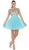 May Queen - Multi-Colored Sheer Bateau A-line Cocktail Dress