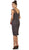 May Queen - Bedazzled Illusion Bateau Sheath Mother of the Bride Dress