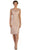 May Queen - Bedazzled Illusion Bateau Sheath Mother of the Bride Dress