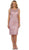 Bedazzled Illusion Bateau Sheath Mother of the Bride Dress