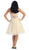 May Queen - Strapless Jeweled Cummerbund Cocktail Dress