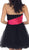 May Queen - Strapless Pleated Straight-Across Cocktail Dress