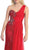 Chiffon Sashed Floral Lace Evening Dress