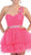 One Shoulder Surplice Tiered Cocktail Dress