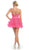One Shoulder Surplice Tiered Cocktail Dress