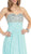 Rhinestone-Encrusted Sweetheart Empire Chiffon Evening Dress
