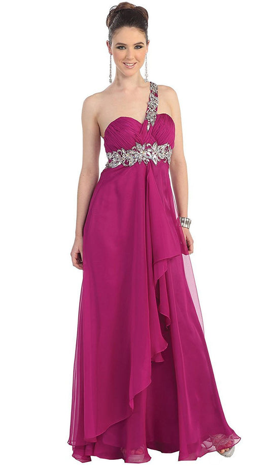 Ornate Strap Ruched Sweetheart A-line Prom Dress