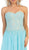 Floral Applique Chiffon Evening Dress
