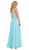 May Queen - Floral Applique Chiffon Evening Dress