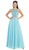 Chic Rhinestone A-Line Prom Dress with Cutout