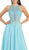 Chic Rhinestone A-Line Prom Dress with Cutout