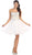 May Queen - MQ1123 Embellished Sweetheart A-line Cocktail Dress In White And Nude