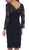 May Queen - Scalloped V-Neck Knee Length Lace Cocktail Dress