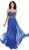 Beaded Floral Chiffon Prom Dress
