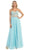 Beaded Floral Chiffon Prom Dress