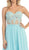 Beaded Floral Chiffon Prom Dress
